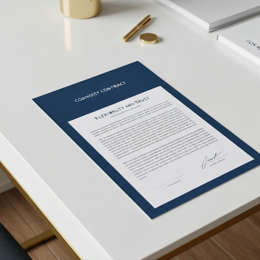 Facility manager reviewing a flexible commercial cleaning agreement with no lock-in contract