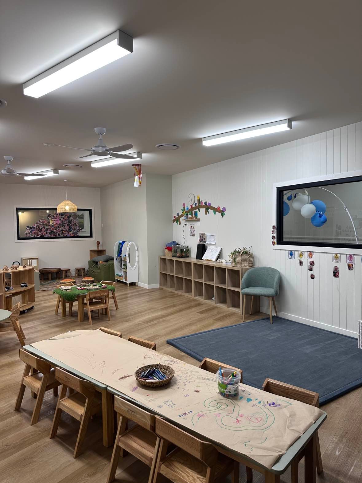 Childcare centre classroom after nightly cleaning on the Gold Coast