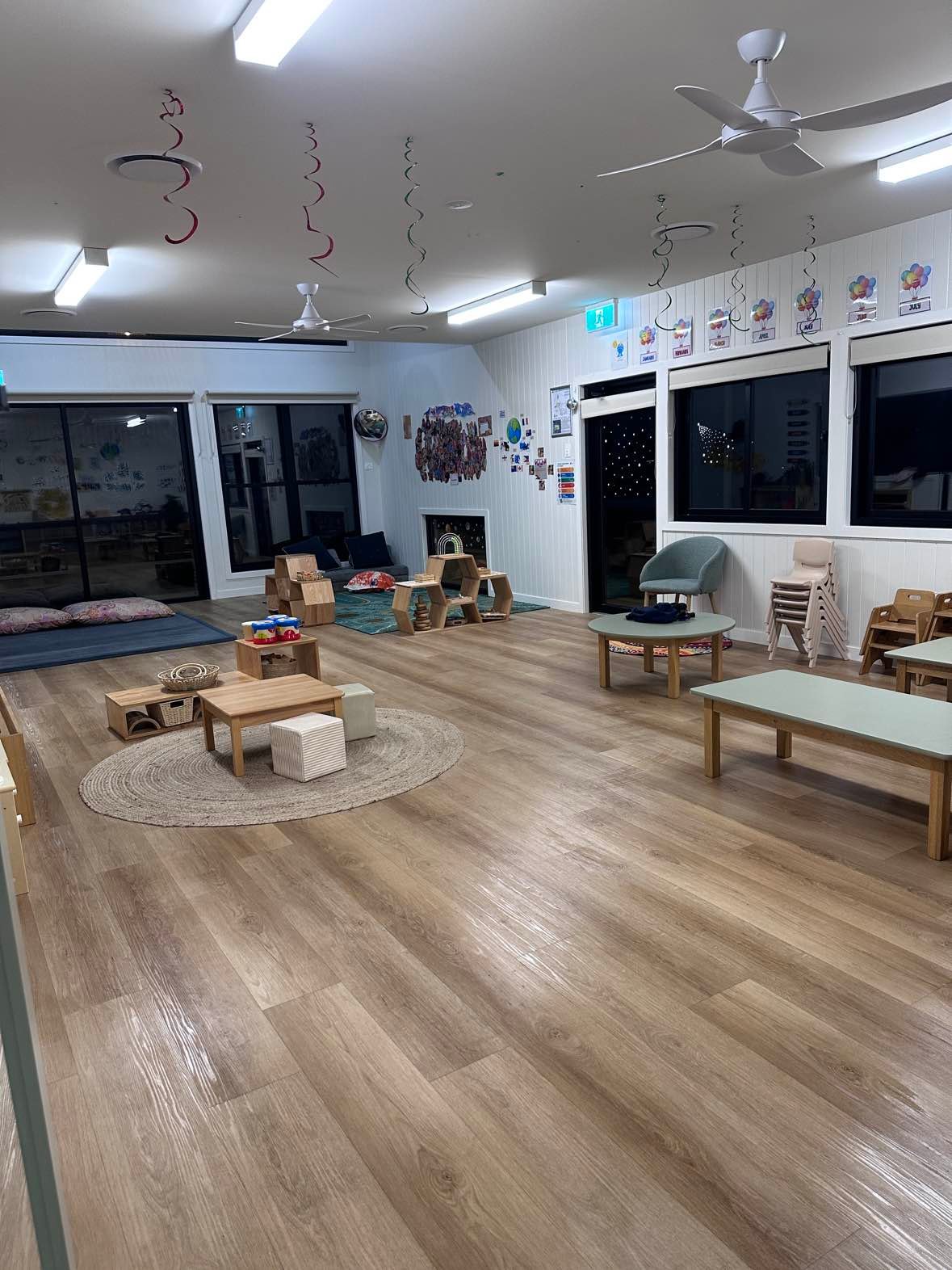 Childcare cleaning Gold Coast play room with freshly mopped floors after a Gold Keys clean