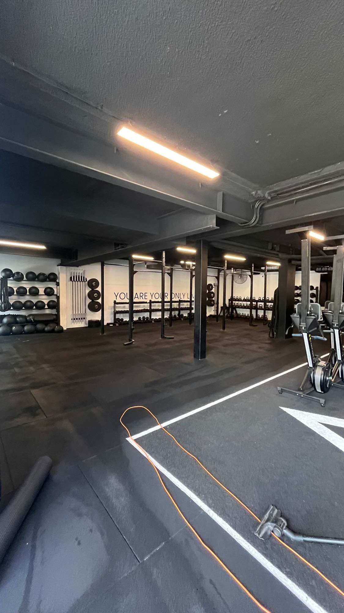 Functional training area cleaned by Gold Keys gym cleaning Gold Coast