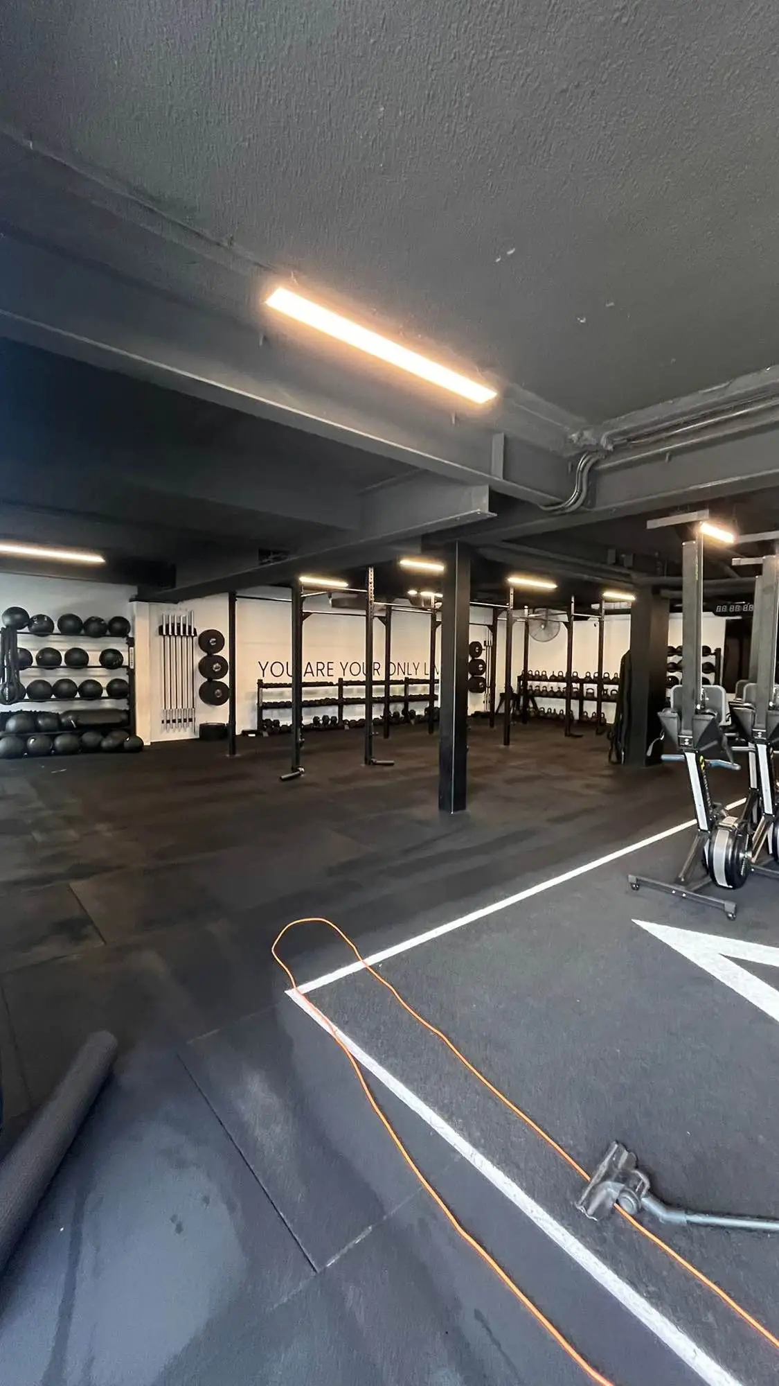 Functional training area cleaned by Gold Keys gym cleaning Gold Coast